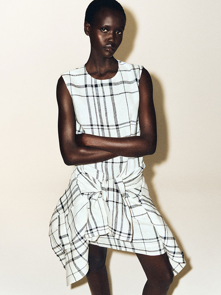 リネンミニシフトドレス